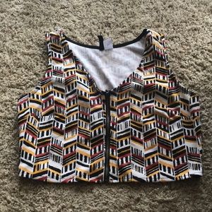 Geometrical pattern Crop Top